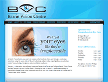 Tablet Screenshot of barrievisioncentre.com